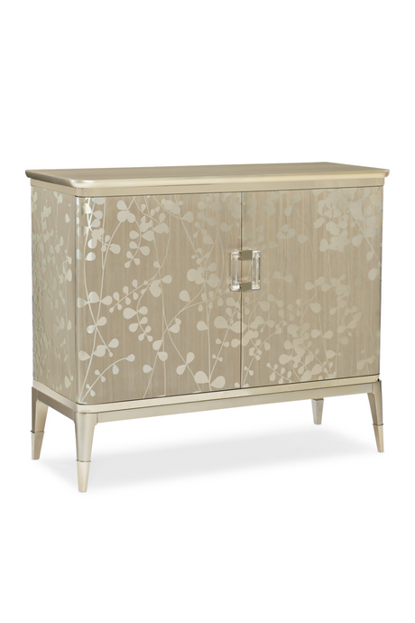 Leaf Patterned Taupe Sideboard | Caracole A Shimmer Of Light | Oroa.com
