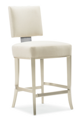 Neutral-Hued Counter Stool | Caracole Reserved Seating | Oroa.com