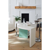 White S-Shaped Cocktail Table | Caracole Over Flow