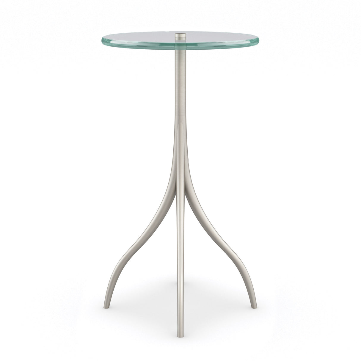   Silver & Glass Accent Table | Oroa.com