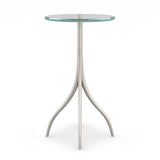 Silver & Glass Accent Table | Caracole Point Taken
