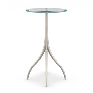   Silver & Glass Accent Table | Oroa.com