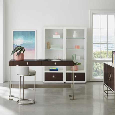   Metal Legged 2-Drawer Desk | Oroa.com