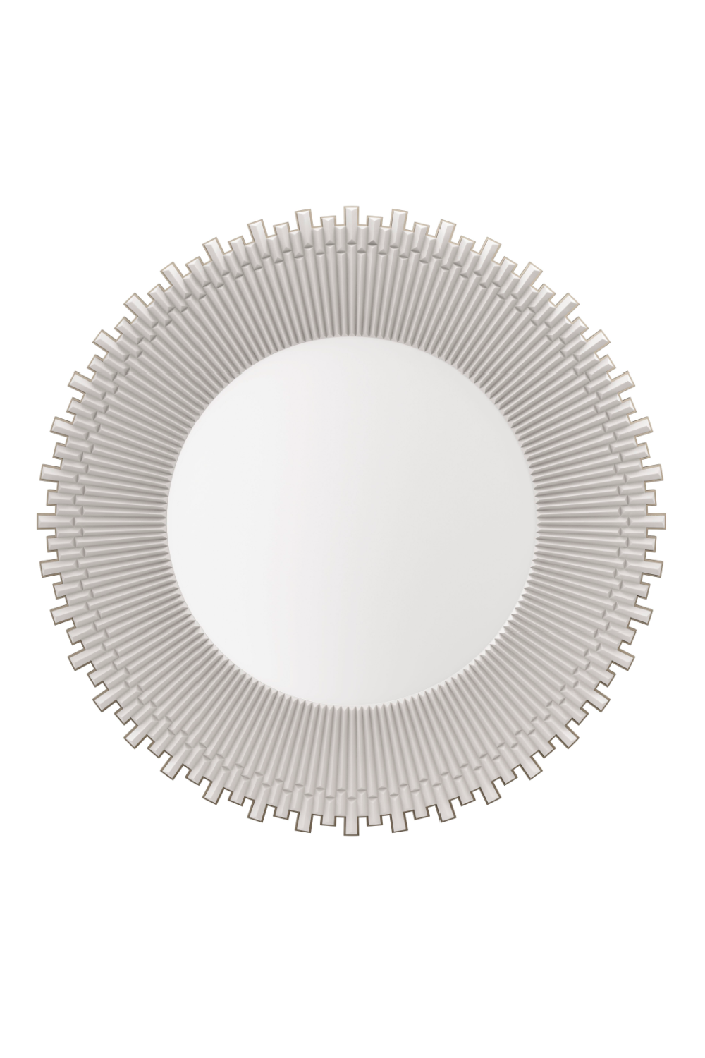 Crenulated Round Mirror Helios