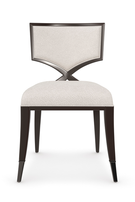 Ivory Chenille Dining Chair | Caracole First Chair | Oroa.com