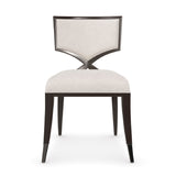 Ivory Chenille Dining Chair | Caracole First Chair