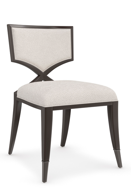 Ivory Chenille Dining Chair | Caracole First Chair | Oroa.com