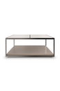 Cream Travertine Cocktail Table | Caracole Cartesian | Oroa.com
