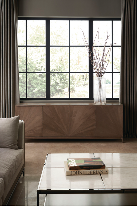 Cream Travertine Cocktail Table | Caracole Cartesian | Oroa.com