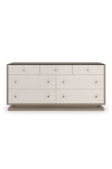 White 7-Drawer Dresser | Caracole Calypso | Oroa.com