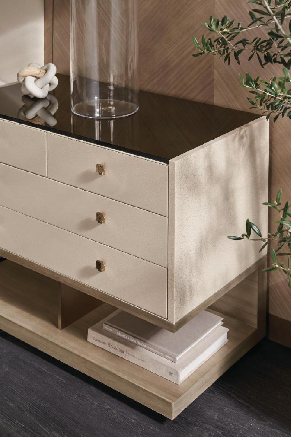 Modern Ivory Nightstand | Caracole Odyssey | Oroa.com