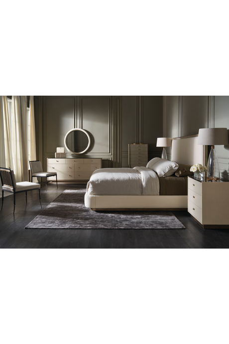 Cream 3-Drawer Nightstand | Caracole Iliad | Oroa.com