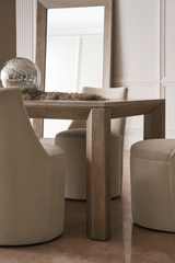 Sculptural Modern Dining Chair | Caracole Barrel Roll | Oroa.com
