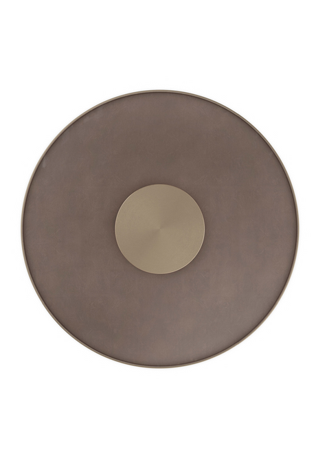 Glass Pedestal Side Table | Caracole Aperture | Oroatrade.com
