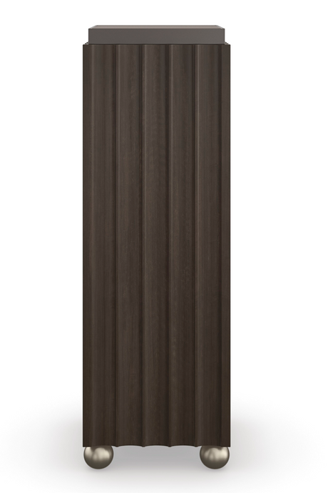 Brown Fluted Bar Table | Caracole Up To You | Oroa.com