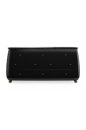 Black 8-Drawer Curved Dresser | Caracole Cabochon | Oroa.com