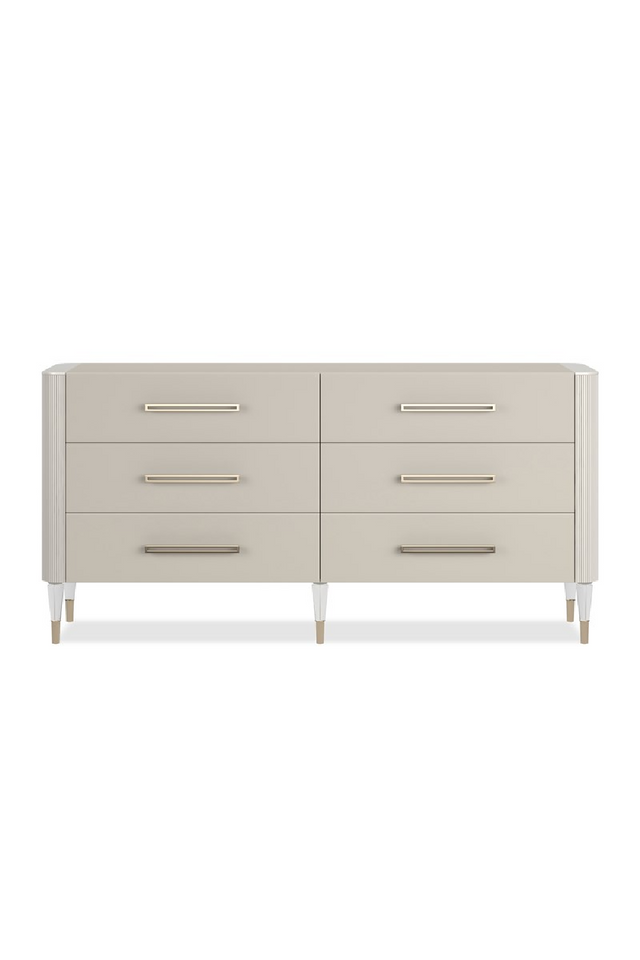 Pearlescent Vinyl 6-Drawer Dresser | Caracole Love It | Oroa.com