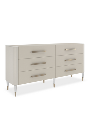 Pearlescent Vinyl 6-Drawer Dresser | Caracole Love It | Oroa.com
