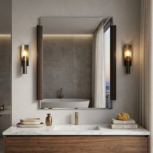   Fluted Side Beveled Mirror | Oroa.com