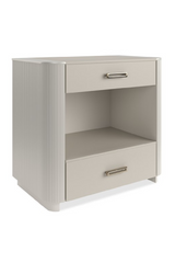 Fluted Sides 2-Drawer Nightstand L | Caracole Love-Ly! | Oroa.com