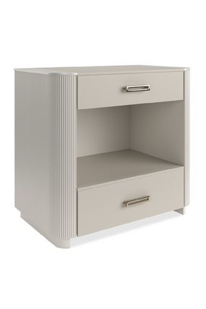 Fluted Sides 2-Drawer Nightstand L | Caracole Love-Ly! | Oroa.com
