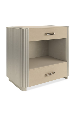 Fluted Sides 2-Drawer Nightstand L | Caracole Love-Ly! | Oroa.com