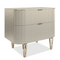 Birch Reeded 2-Drawer Nightstand | Caracole True Love | Oroa.com