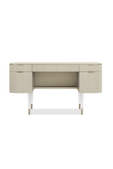Ridged 2-Drawer Desk | Caracole Lady Love | Oroa.com