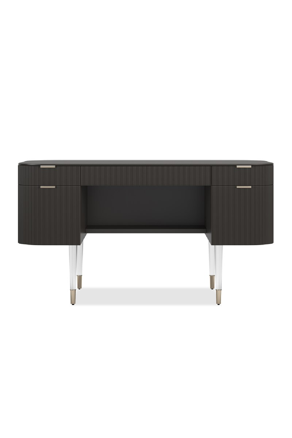 Ridged 2-Drawer Desk | Caracole Lady Love | Oroa.com