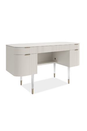 Ridged 2-Drawer Desk | Caracole Lady Love | Oroa.com