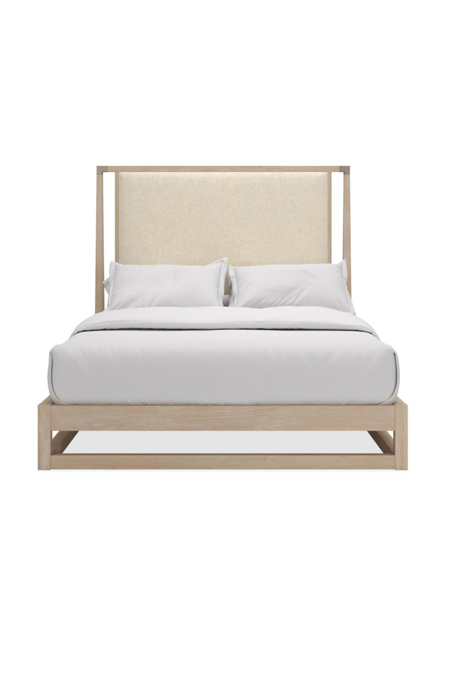 Sun-Drenched Oak Bed | Caracole Pinstripe | Oroa.com