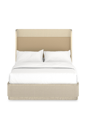 Gold Trim Reeded Queen Bed | Caracole Faill In Love | Oroa.com