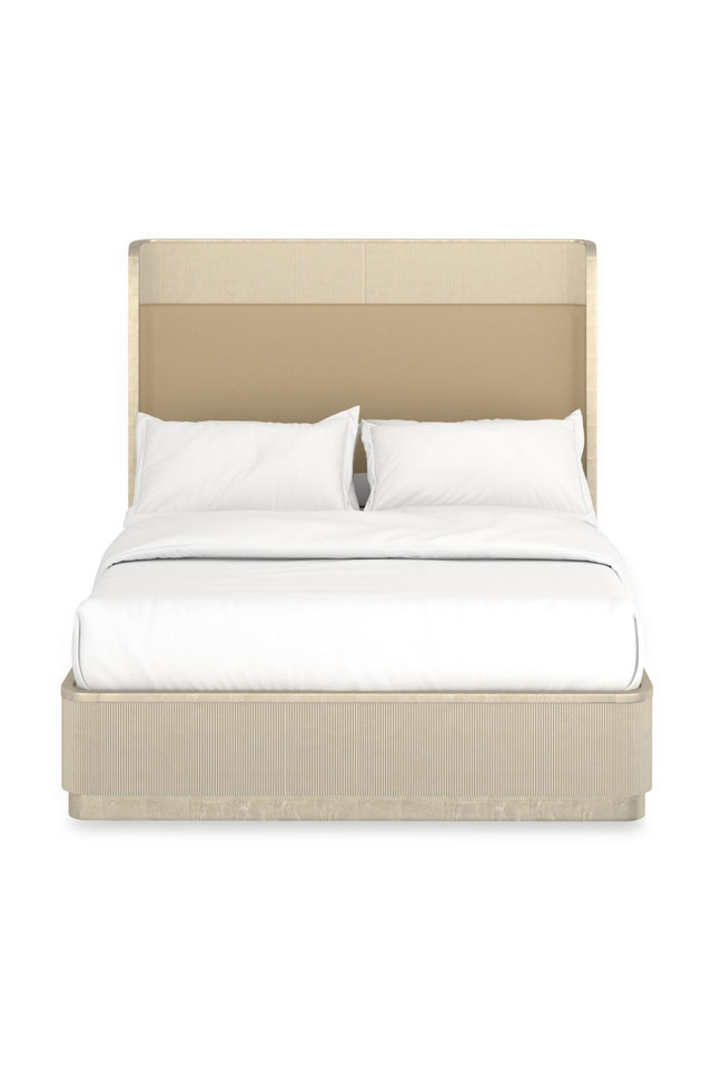 Gold Trim Reeded Queen Bed | Caracole Faill In Love | Oroa.com