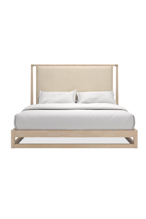 Sun-Drenched Oak Bed | Caracole Pinstripe | Oroa.com