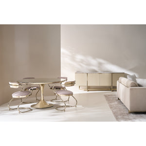   Mirror Top Round Dining Table | Oroa.com