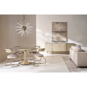   Mirror Top Round Dining Table | Oroa.com