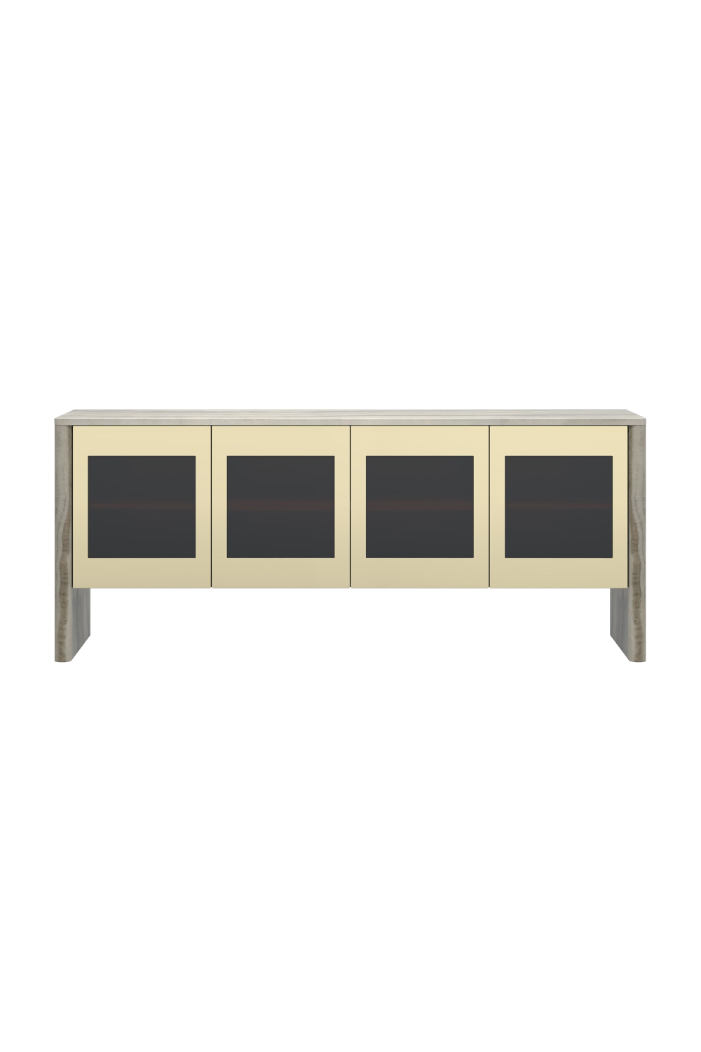 Gray Onyx 4-Door Sideboard | Caracole Sojourn | Oroa.com