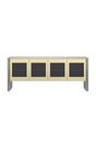Gray Onyx 4-Door Sideboard | Caracole Sojourn | Oroa.com