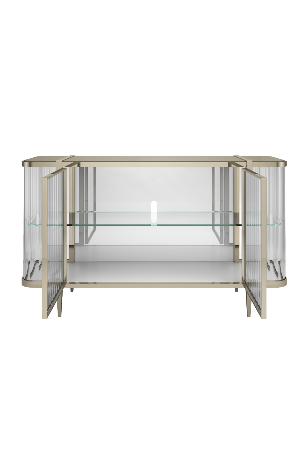 Wavy Mirror 2-Door Sideboard | Caracole Stop And Stare | Oroa.com