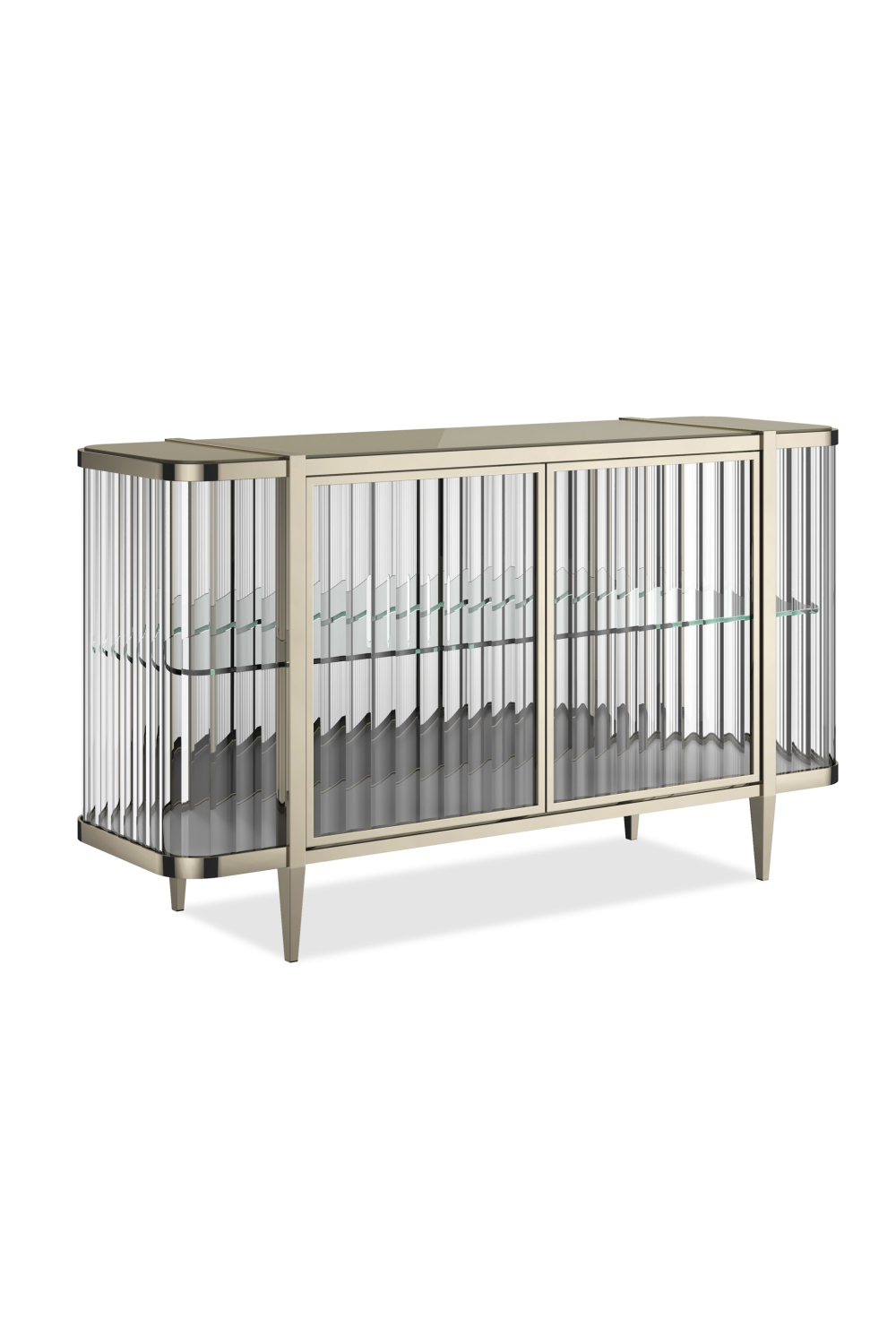 Wavy Mirror 2-Door Sideboard | Caracole Stop And Stare | Oroa.com