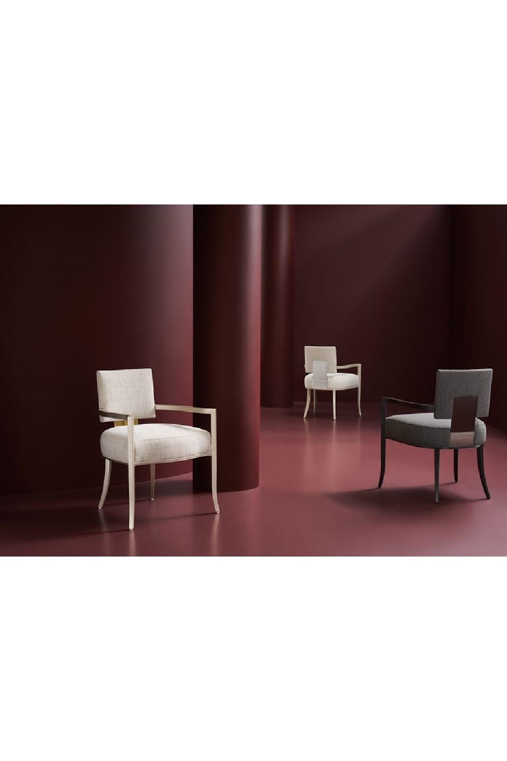Square Back Dining Armchair | Caracole Reserved Seating | Oroa.com