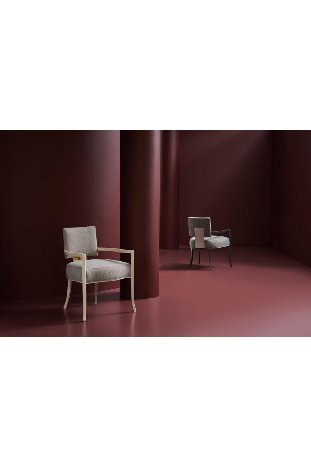 Square Back Dining Armchair | Caracole Reserved Seating | Oroa.com