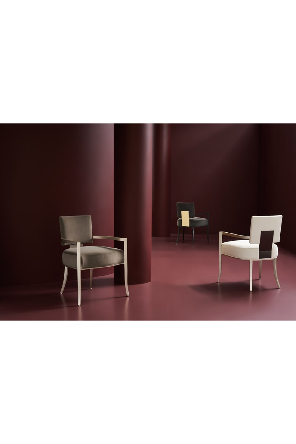 Square Back Dining Armchair | Caracole Reserved Seating | Oroa.com