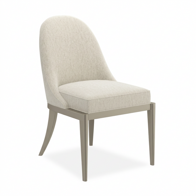 Ecru Arched-Back Side Chair | Caracole Natural Choice | Oroa.com