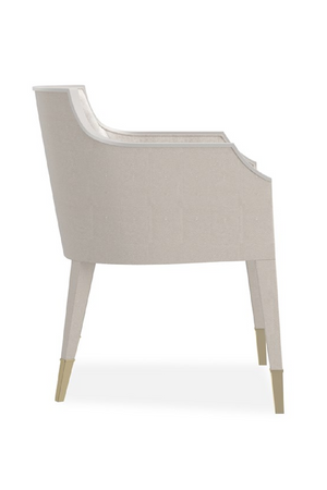 Ivory Shagreen Lounge Armchair | Caracole Sabot | Oroa.com