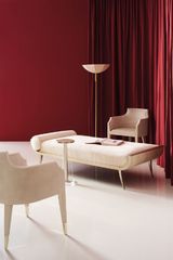 Ivory Shagreen Lounge Armchair | Caracole Sabot | Oroa.com