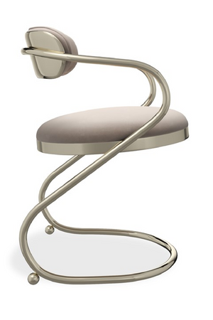 Wavy Cantilevered Dining Chair | Caracole Retrospect | Oroa.com