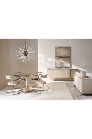 Wavy Cantilevered Dining Chair | Caracole Retrospect | Oroa.com