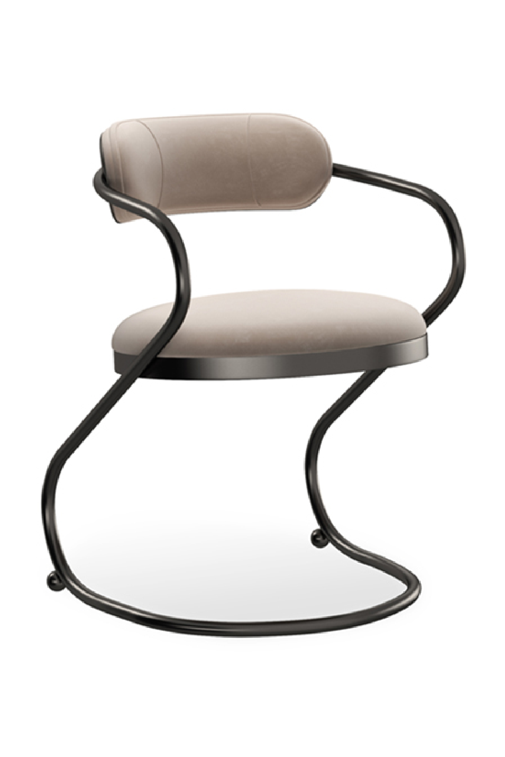 Wavy Cantilevered Dining Chair | Caracole Retrospect | Oroa.com