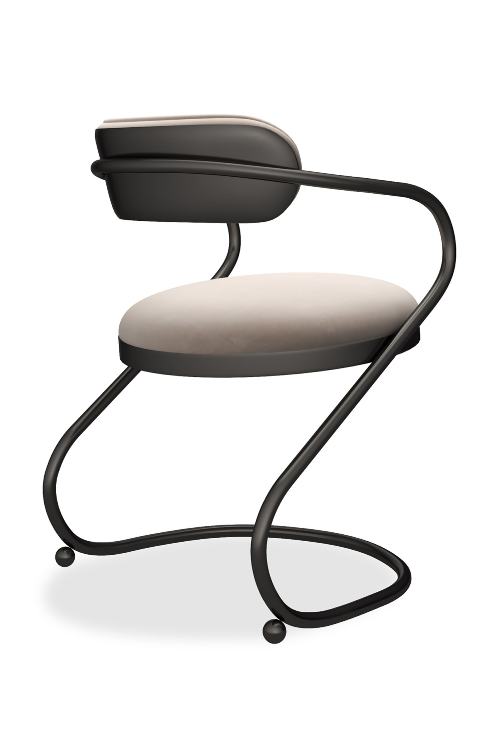 Wavy Cantilevered Dining Chair | Caracole Retrospect | Oroa.com